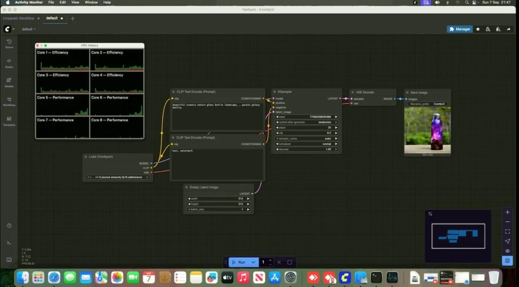 Screen 15: First successful render
